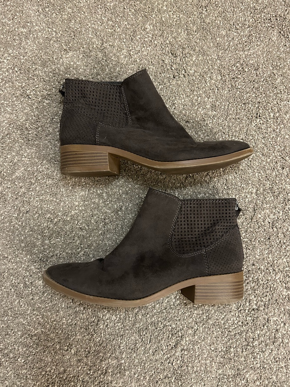 Dolce Vita Gray Ankle Booties